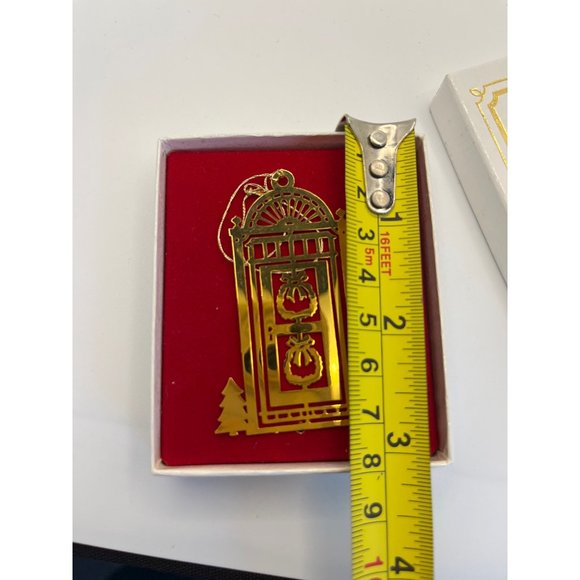 Vintage Tammy Trim 24K Gold Ornament Christmas 1981 Wreath Door Church Tree - Picture 5 of 5